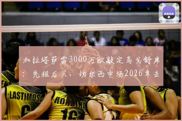 加拉塔萨雷3000万欧敲定乌戈舒库：先租后买，切尔西中场2026年去向解析